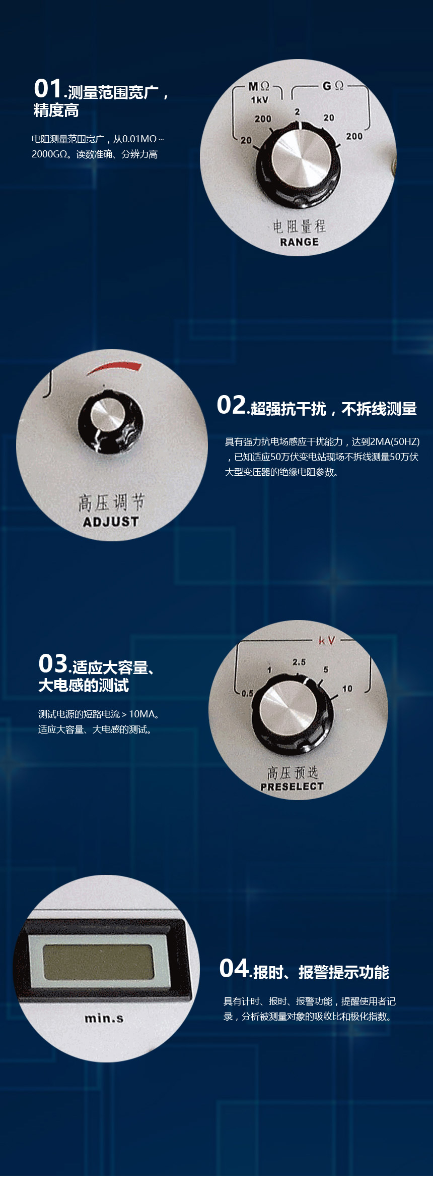 可調高壓數(shù)字兆歐表